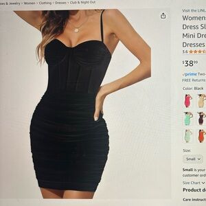 Linlan bodycon corset mini dress